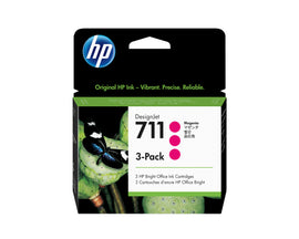 HP Genuine CZ135A / 711 Ink cartridge Magenta 29ml (3 pack) for HP DesignJet T 520