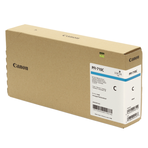 Canon PFI-710C Genuine PFI-710C Ink Cartridge Cyan 700ml 2355C001AA PFI710C TX3200