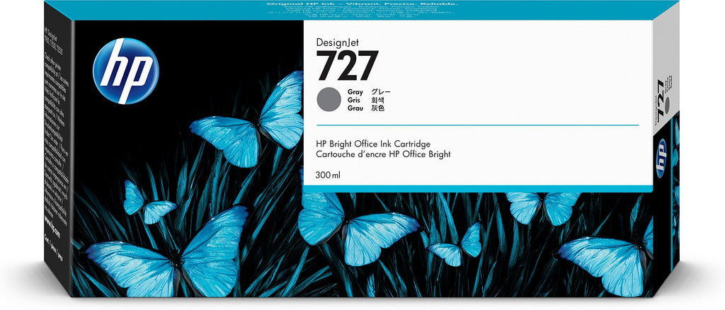 HP Genuine Extra High Capacity F9J80A 727 Grey Ink 300ml