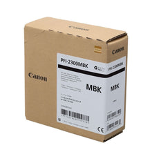 Load image into Gallery viewer, Canon PFI-2300MBK Genuine Ink Cartridge Matte Black 330ml 5276C001AA  PFI2300MBK - Canon PFI-2100 Ink