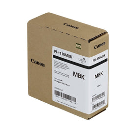 Canon PFI-110MBK Matte Black Ink Cartridge 160ml Genuine