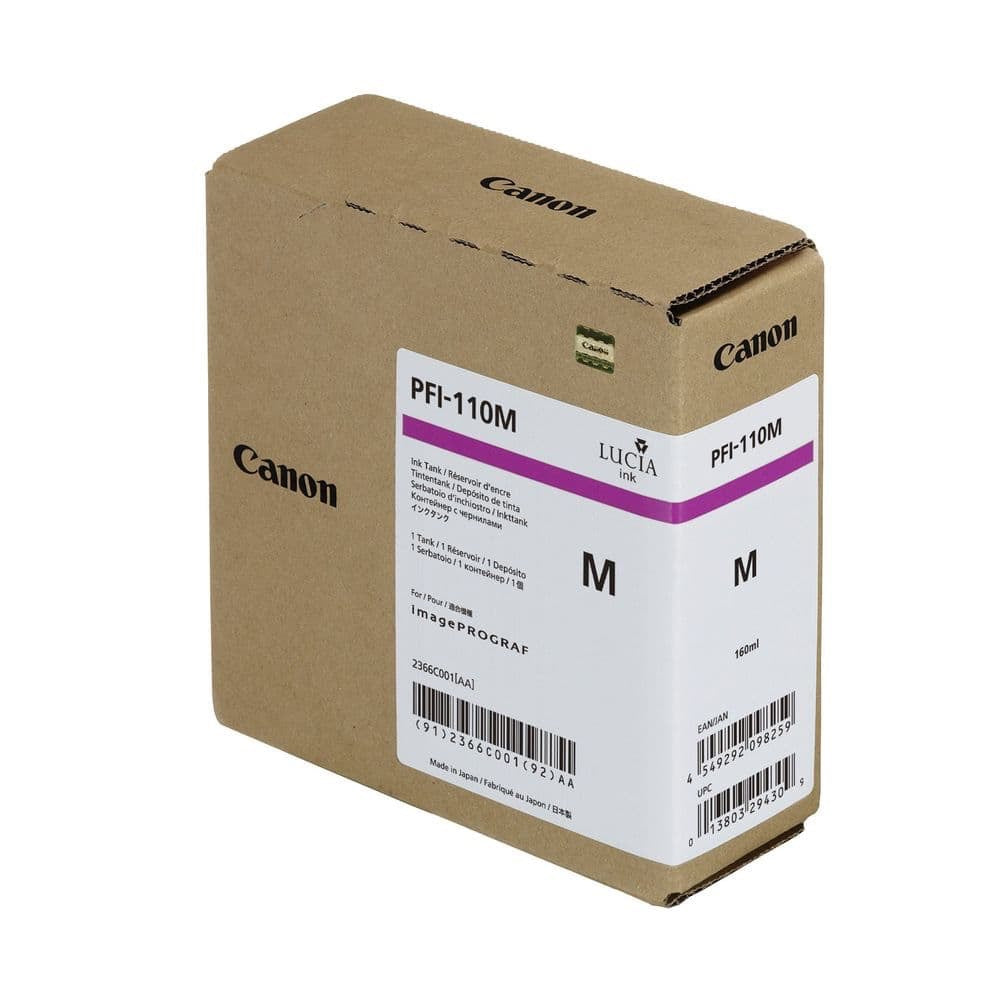 Canon PFI-110M Magenta Ink Cartridge 160ml Genuine
