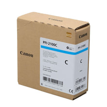 Load image into Gallery viewer, Canon PFI-2100C Genuine Ink Cartridge Cyan 160ml 5267C001AA  PFI2100C - Canon PFI-2100 Ink