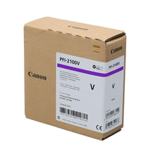 Load image into Gallery viewer, Canon PFI-2100V Genuine Ink Cartridge Violet 160ml 5274C001AA  PFI2100V - Canon PFI-2100 Ink