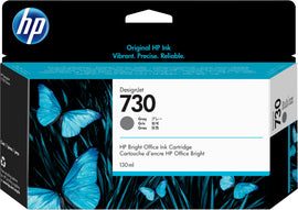 HP Genuine P2V66A / 730 Grey Ink 130ml for HP DesignJet T 1600/1700/940