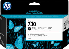 HP Genuine P2V67A / 730 Photo Black Ink 130ml for HP DesignJet T 1600/1700/940