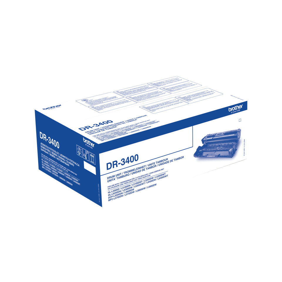 Brother Genuine DR-3400 Drum Unit, 50K pages DR3400 Brother HL-L 5000/6250/6400