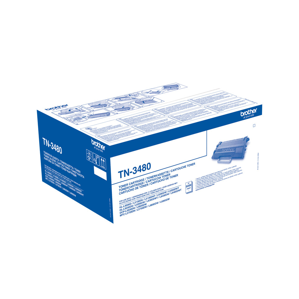 Brother Genuine TN-3480 Toner-kit, 8K pages TN3480 Brother HL-L 5000/6250/6400