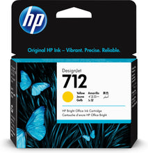 Load image into Gallery viewer, HP Genuine 3ED69A / 712 Ink cartridge yellow 29ml for HP DesignJet T 200