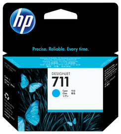 HP Genuine CZ130A / 711 Ink cartridge cyan 29ml for HP DesignJet T 520