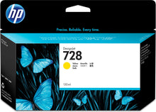 Load image into Gallery viewer, HP Genuine F9J65A / 728 Ink cartridge yellow 130ml for HP DesignJet T 730/830